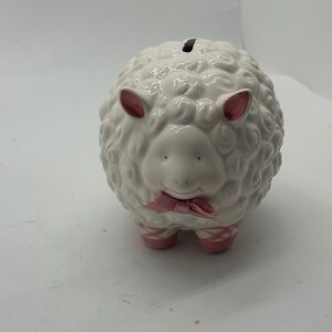 Russ White and Pink Sheep Piggy Bank